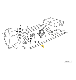 BMW Mangueira d'agua para  BMW E-36 316