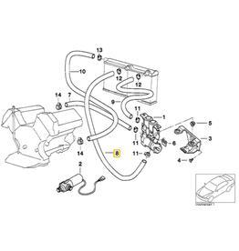 BMW Water hose for BMW E-38