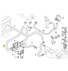 BMW Water hose for BMW E-53