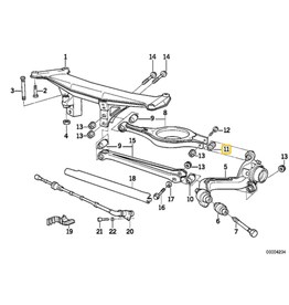 Trailing arm bushing for BMW E-36