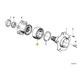 Rolamento para  BMW E-28 E-34