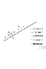 BMW Left Front fender molding for BMW E-36