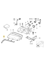 BMW Covering strip front left for BMW E-46