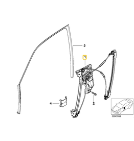 BMW Mecanismo janela para  BMW E-38