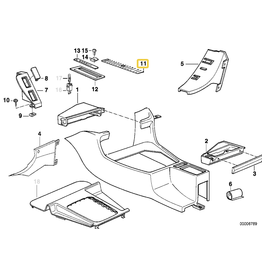 BMW Slide trim cover for BMW E-32 E-34