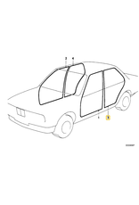 BMW Vedacao porta traseira esquerda para  BMW E-30