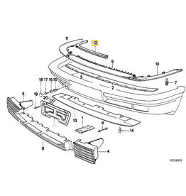 BMW Front bumper gasket for BMW E-32