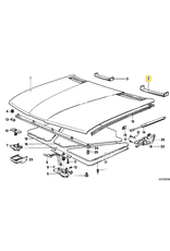 BMW HOOD GASKET LEFT FOR BMW E-28