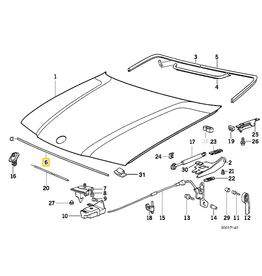 BMW Junta frontal capo para BMW E-36