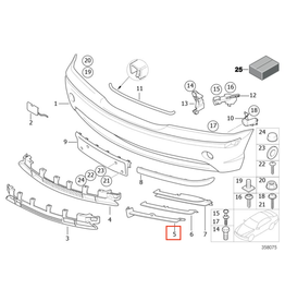 BMW Right  grill for BMW E-46 titan