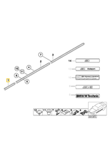 BMW Front fender molding left for BMW E-36 M TECHNIC