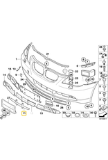 BMW Acabamento central parachoque dianteiro para  BMW E-60 E-61