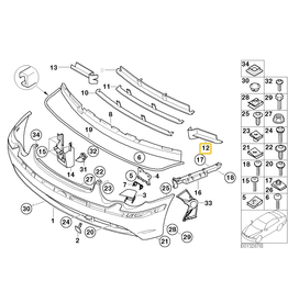 BMW Grade lateral esquerda para  BMW E-65