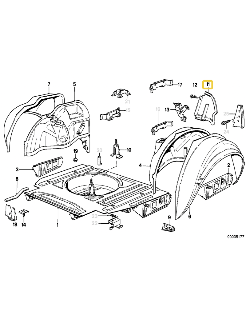 BMW Locking plug left for BMW E-30