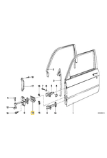 BMW Front door hinge gasket for BMW E-28