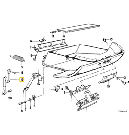 BMW Cinta suporte porta luvas para BMW E-28 E-24