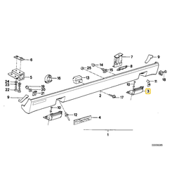 BMW Flap rear right M TECHNIC for BMW E-24