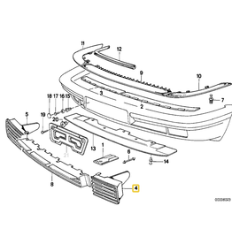 BMW Grade esquerda para  BMW E-32