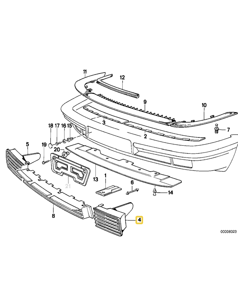 BMW Grade esquerda para  BMW E-32