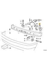 BMW Bumper carrier rear left for BMW E-34