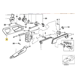 BMW Interior front door handle left for BMW E-34