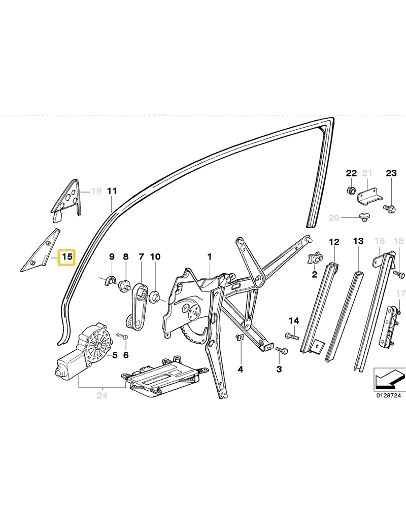BMW Inner covering left for BMW E-36