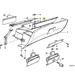 BMW Acabamento porta luvas para  BMW E-28