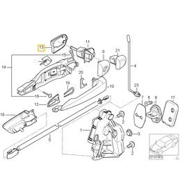 BMW Door lock gasket left for BMW E-46