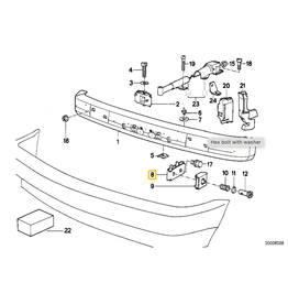 BMW Front bumper holder for BMW E-34