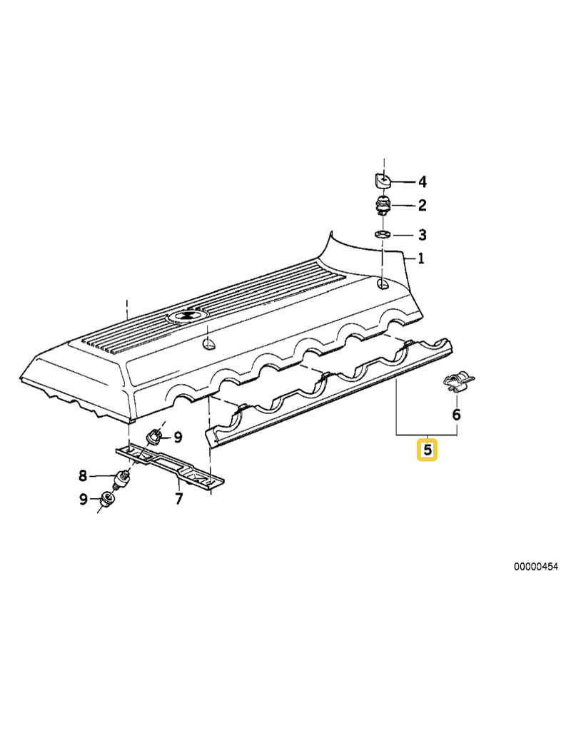 BMW NOS Sound insulation for BMW E-31 E-32 E-38