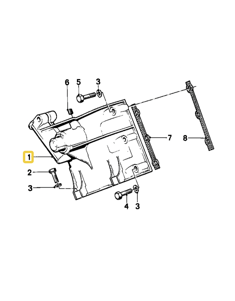 BMW Upper timing case cover for BMW E-12 E-23 E-24 E-28