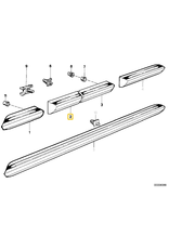 BMW Molding door front left E-30
