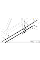 BMW Molding door rear right for BMW E-38
