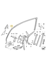 BMW Front left window guide for BMW E-36