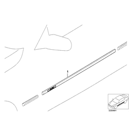 BMW Molding door rear left for BMW E-39