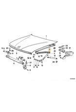 BMW Hood gasket for BMW E-32