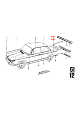 BMW Left rear molding for BMW 1502