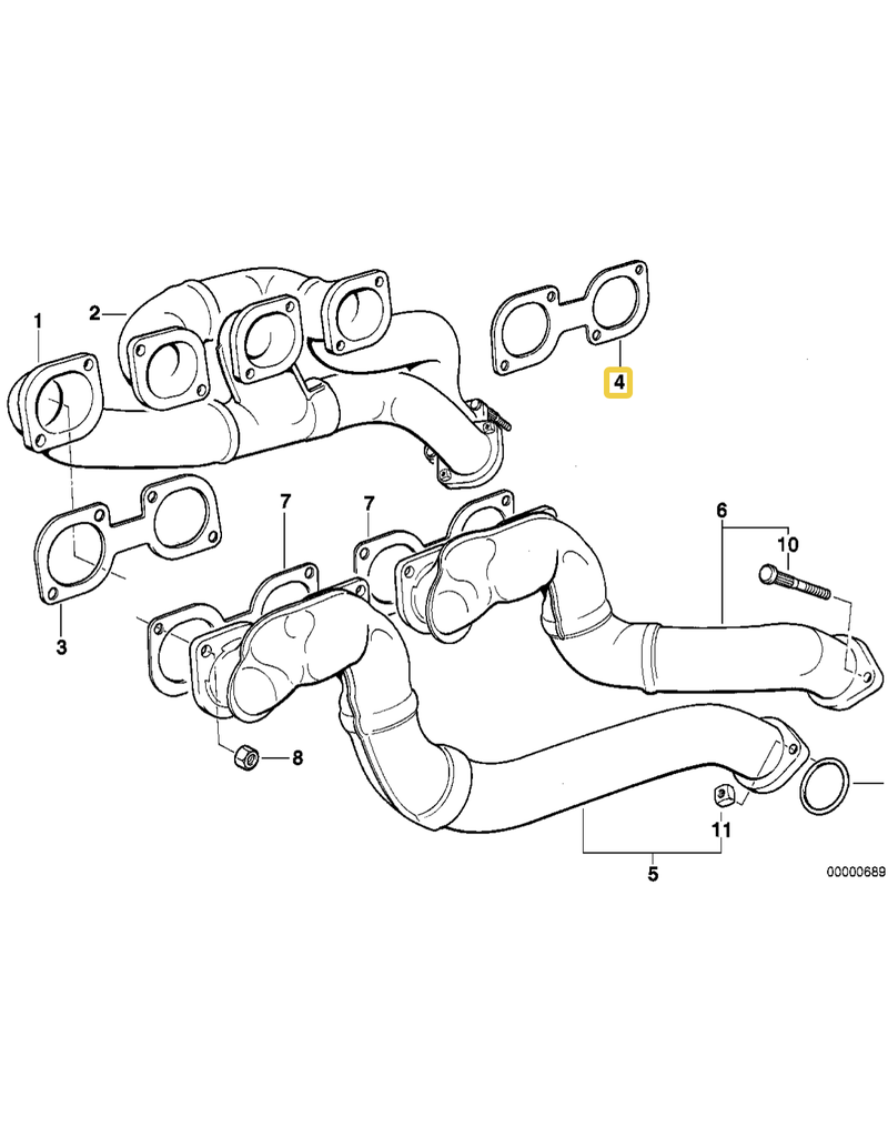 Victor Reinz Exhaust gasket for BMW