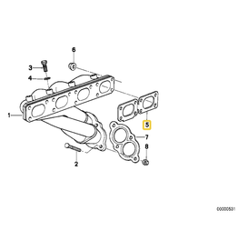 Victor Reinz Exhaust gasket for BMW E-30 E-34 E-36