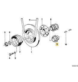 BMW Engrenagem para BMW  E-12 E-23 E-24 E-28 E-32 E-34