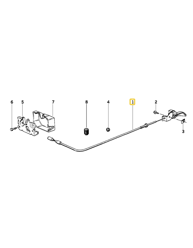 BMW Bowden cable for BMW E-30