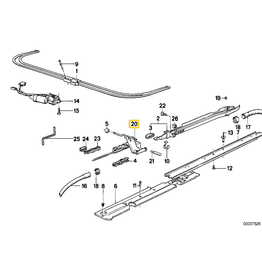 BMW Cabo teto solar para  BMW E-32 E-34