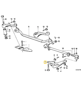 BMW Left tie rod support for BMW E-24 E-28