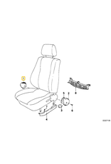 BMW Acabamento banco esquerdo para BMW E-23 E-24 E-28 E-30