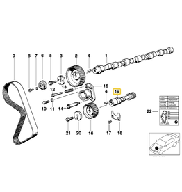 BMW Intermediate shaft for BMW E-12 E-21 E-28 E-30 E-34