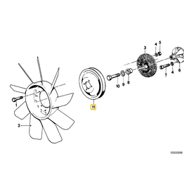 BMW Pulley for BMW E-12 E-23 E-24 2002