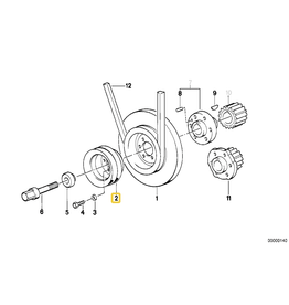 BMW Pulley for BMW E-12 E-21 E-28 E-30 E-34
