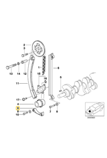 BMW Engine timing chain guide for BMW E-34 E-36 E-46
