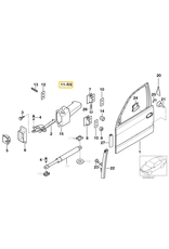 BMW Repair kit for door hinge for BMW E-36 E-38 E-39