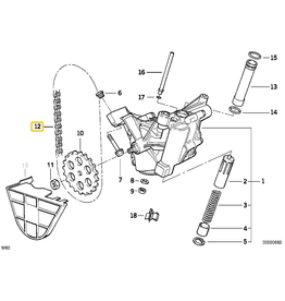 BMW Corrente bomba de oleo para  BMW E-31 E-32 E-34
